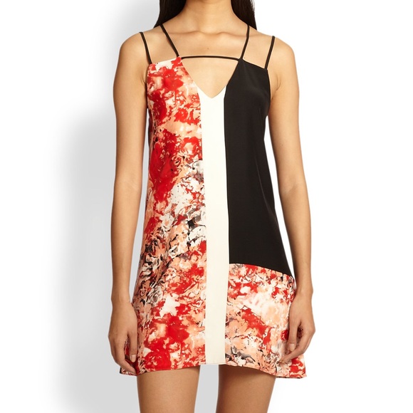 Parker Dresses & Skirts - Parker Nelly Silk Colourblock Mini Dress